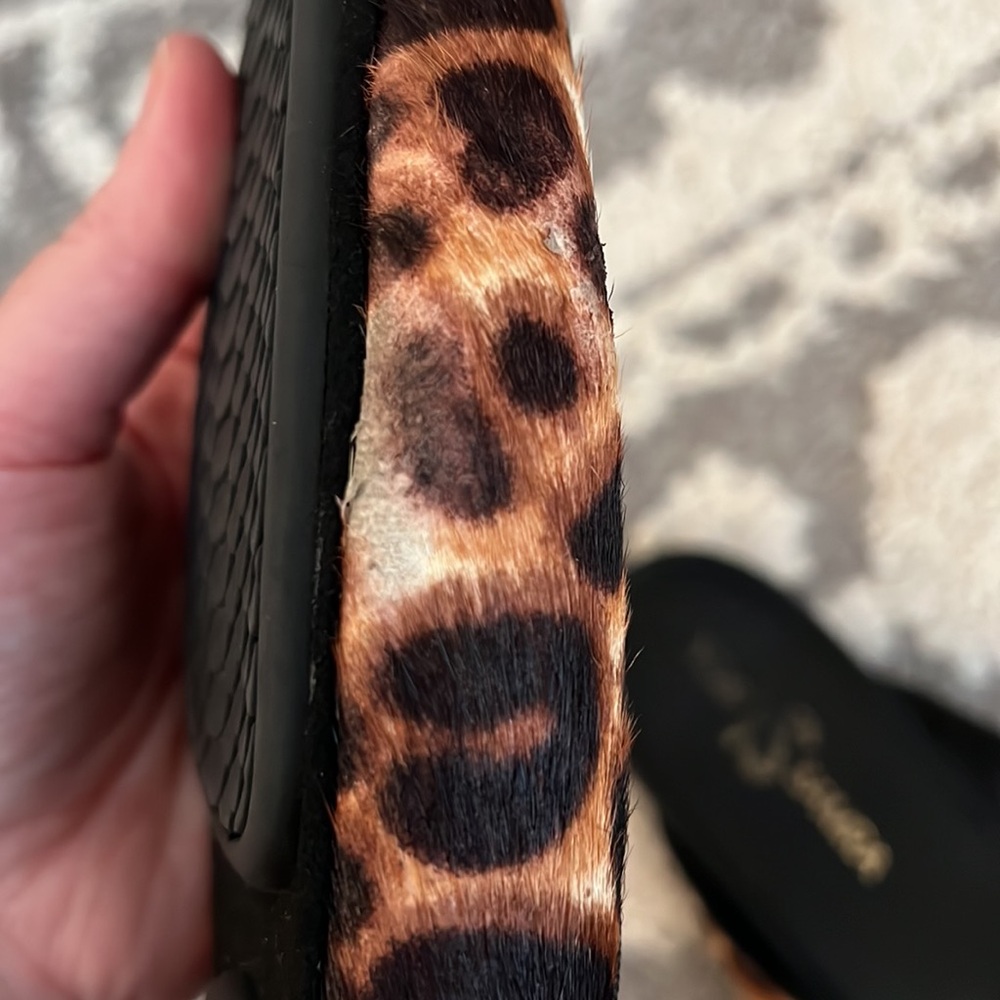 Yosi Samra pony hair leopard flat mules, size 8 GUC - Picture 7 of 7